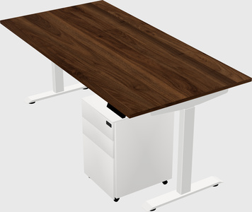 Single motor electric desk