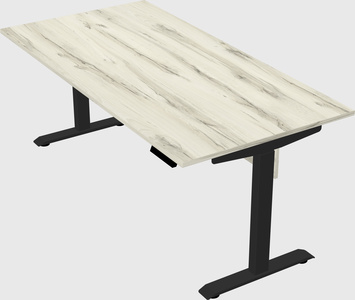 Single motor electric desk