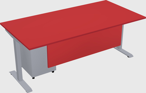 Single motor electric desk