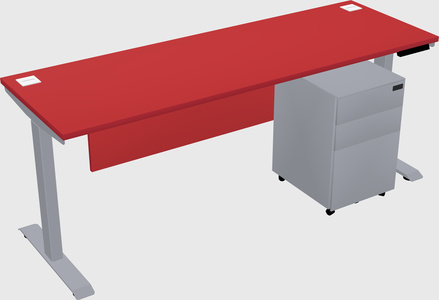 Single motor electric desk