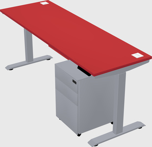Single motor electric desk