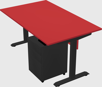 Single motor electric desk