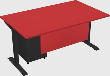 Single motor electric desk