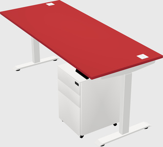 Single motor electric desk