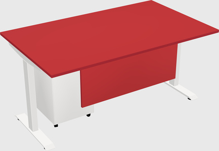 Single motor electric desk