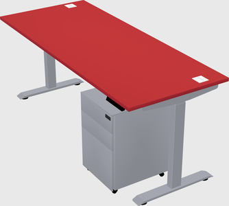 Single motor electric desk