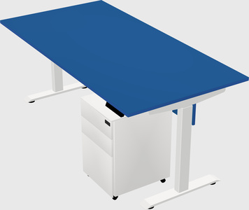Single motor electric desk