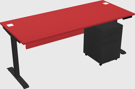 Single motor electric desk