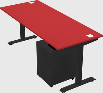 Single motor electric desk