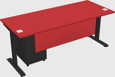 Single motor electric desk