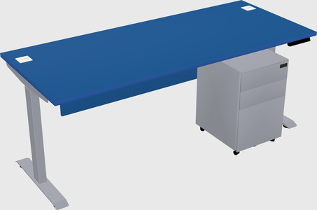 Single motor electric desk