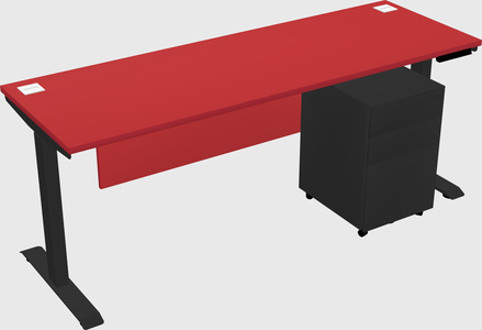 Single motor electric desk