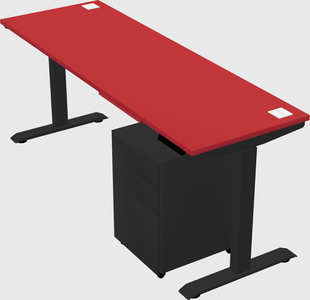 Single motor electric desk