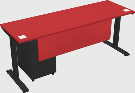 Single motor electric desk