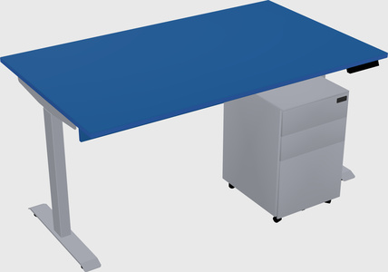 Single motor electric desk