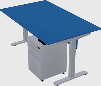 Single motor electric desk