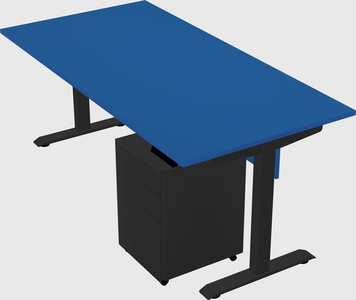 Single motor electric desk