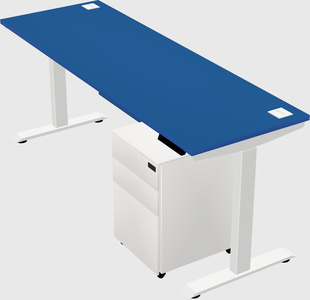 Single motor electric desk