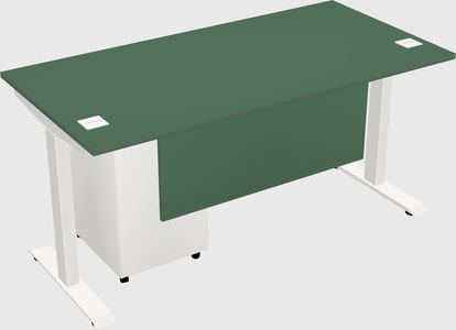 Single motor electric desk