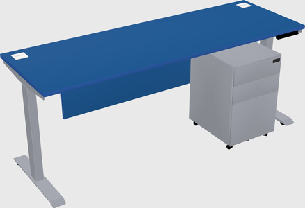 Single motor electric desk