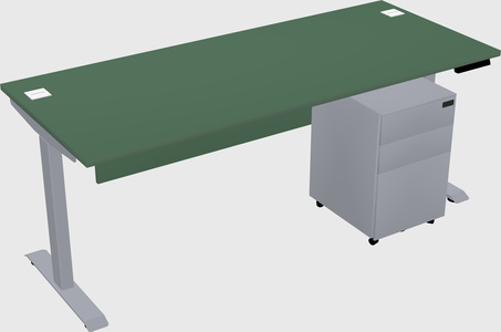 Single motor electric desk