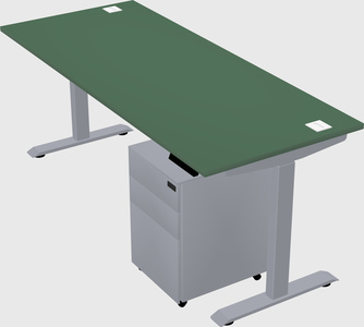 Single motor electric desk