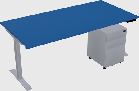 Single motor electric desk