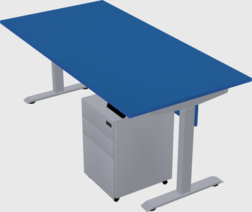 Single motor electric desk