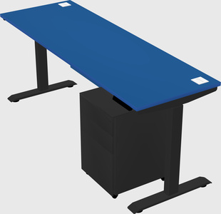 Single motor electric desk