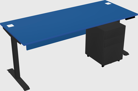 Single motor electric desk