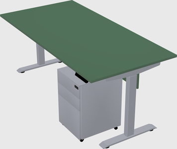 Single motor electric desk