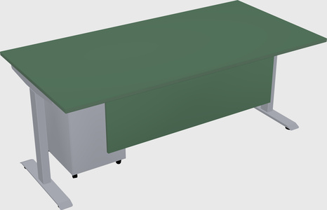 Single motor electric desk