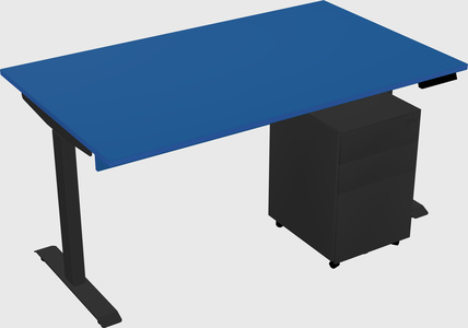 Single motor electric desk
