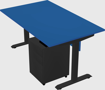 Single motor electric desk