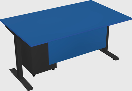 Single motor electric desk