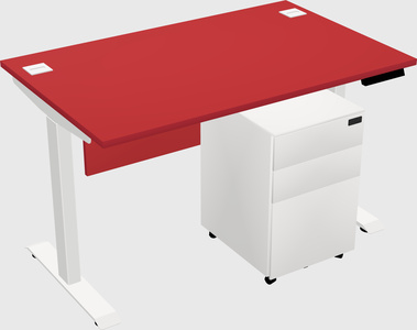 Single motor electric desk