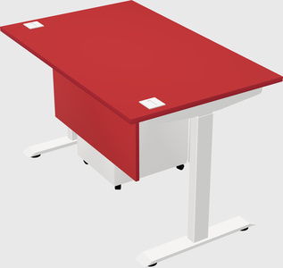 Single motor electric desk