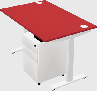 Single motor electric desk