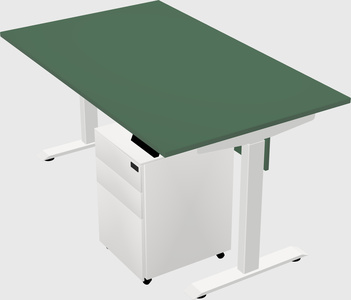 Single motor electric desk