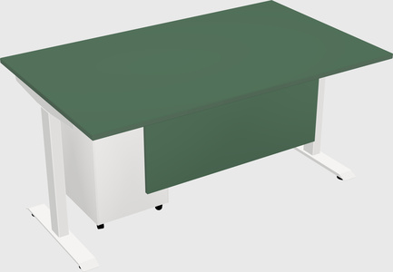 Single motor electric desk