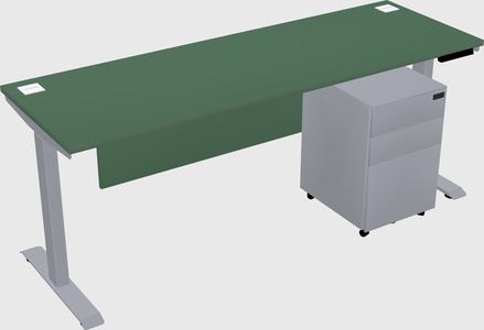 Single motor electric desk