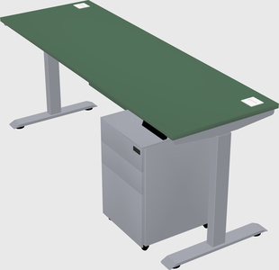 Single motor electric desk
