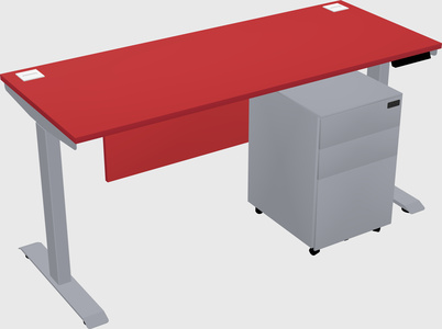 Single motor electric desk