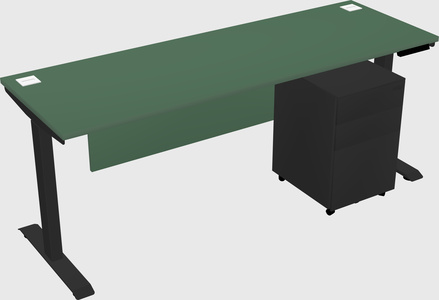 Single motor electric desk