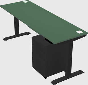 Single motor electric desk