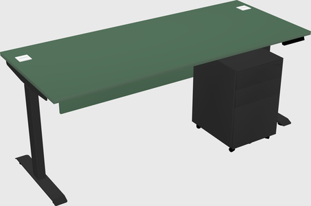 Single motor electric desk
