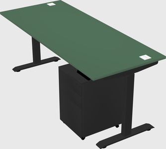 Single motor electric desk