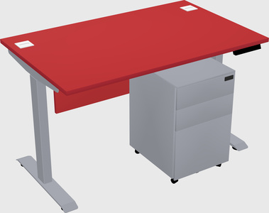 Single motor electric desk