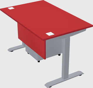 Single motor electric desk