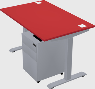 Single motor electric desk